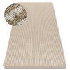 Jutový koberec - linky 1 - krémový