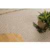 Jutový koberec - struktura 3 - krémový