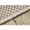 Jutový koberec - struktura 3 - krémový
