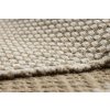 Jutový koberec - struktura 3 - krémový