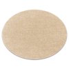 Kulatý kusový koberec Aires - jednobarevný - béžový