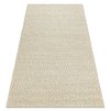 Ručně tkaný vlněný koberec Tarah - struktura - béžový