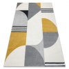 Kusový koberec Fusion - vzor 12 - žlutý/šedý