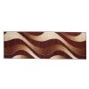 Moderní koberec Tap - vlnky 5 - hnědý