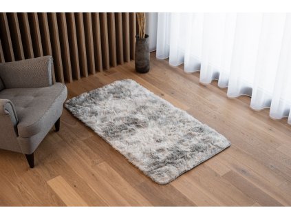 Plyšový koberec HOME - SVĚTLE ŠEDÝ
