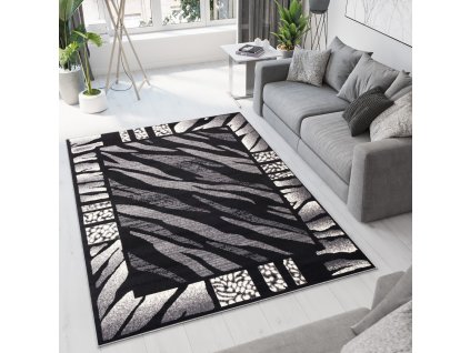 Moderný koberec Tap - geometrické tvary 4 - sivý