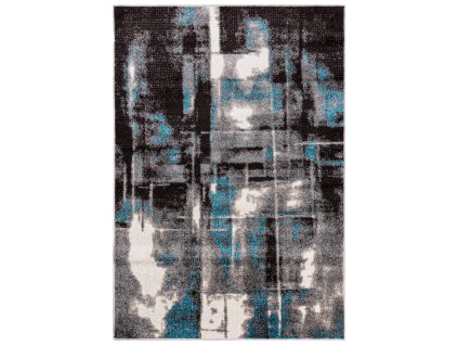 Moderní koberec Fiesta - abstrakt 1 - šedý/modrý