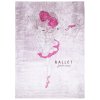 Dětský koberec Emma Kids - růžová baletka - růžový