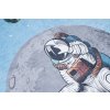 Dětský koberec Emma Kids - planety a astronaut - modrý