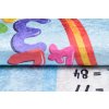 Dětský koberec Emma Kids - děti a násobilka - modrý