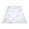 Dětský koberec Emma Kids - modré hvězdičky - šedý