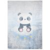 Dětský koberec Emma Kids - panda a mráček - šedý
