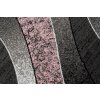 Moderní koberec Tap - vlnky 5 - růžový/šedý