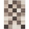 Kusový koberec SUPER - hnědý - čtverečky 2