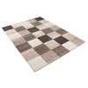 Kusový koberec SUPER - hnědý - čtverečky 2
