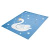 Dětský koberec Jolly Kids - labuť a hvězdičky - modrý