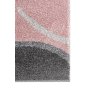 Kusový koberec SUPER VERSO - šedý/růžový - čtverce 2