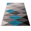 Moderní koberec FIESTA - modrý/šedý - tvary 1