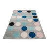 Kusový koberec Lazur - puntíky 1 - šedý/modrý