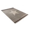 Kusový koberec MAROKO - hvězda - hnědý/černý