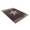 Kusový koberec MAROKO - hvězda - tmavě hnědý
