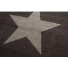 Kusový koberec MAROKO - hvězda - tmavě hnědý