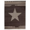 Kusový koberec MAROKO - hvězda - tmavě hnědý