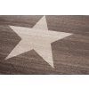Kusový koberec MAROKO - hvězda - hnědý