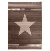Kusový koberec MAROKO - hvězda - hnědý
