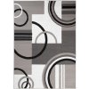 Kusový koberec Maya - geometrické tvary 2- šedý/bílý
