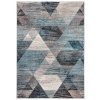 Moderní koberec ELEFANTA - šedý/tyrkysový - trojúhelníky 1