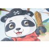 Dětský koberec Emma Kids - panda pirát - modrý