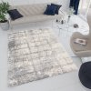 Moderní koberec Versay Shaggy - kachličky - krémový