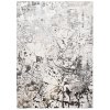 Moderní koberec Golden - abstrakt 3 - krémový/šedý