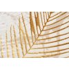 Moderní koberec Golden - listy 2 - krémový/zlatý