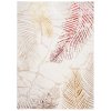 Moderní koberec Golden - listy 2 - krémový/zlatý