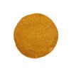 Moderní kulatý koberec SOHO - žlutý
