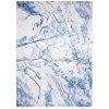 Moderní koberec Life - abstrakt 1 - modrý/bílý