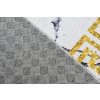 Moderní koberec Life - mramor 5 - bílý/zlatý