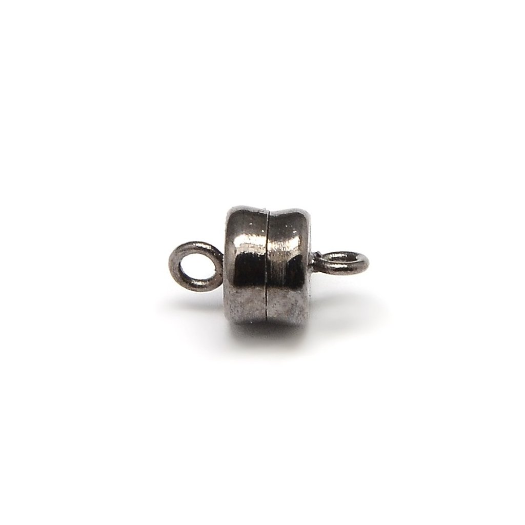 Magnetické zapínání 10 × 6 mm otvor 1,5 mm Hematit (Velikost produktu 10 mm × 6 mm, Barva Hematit)