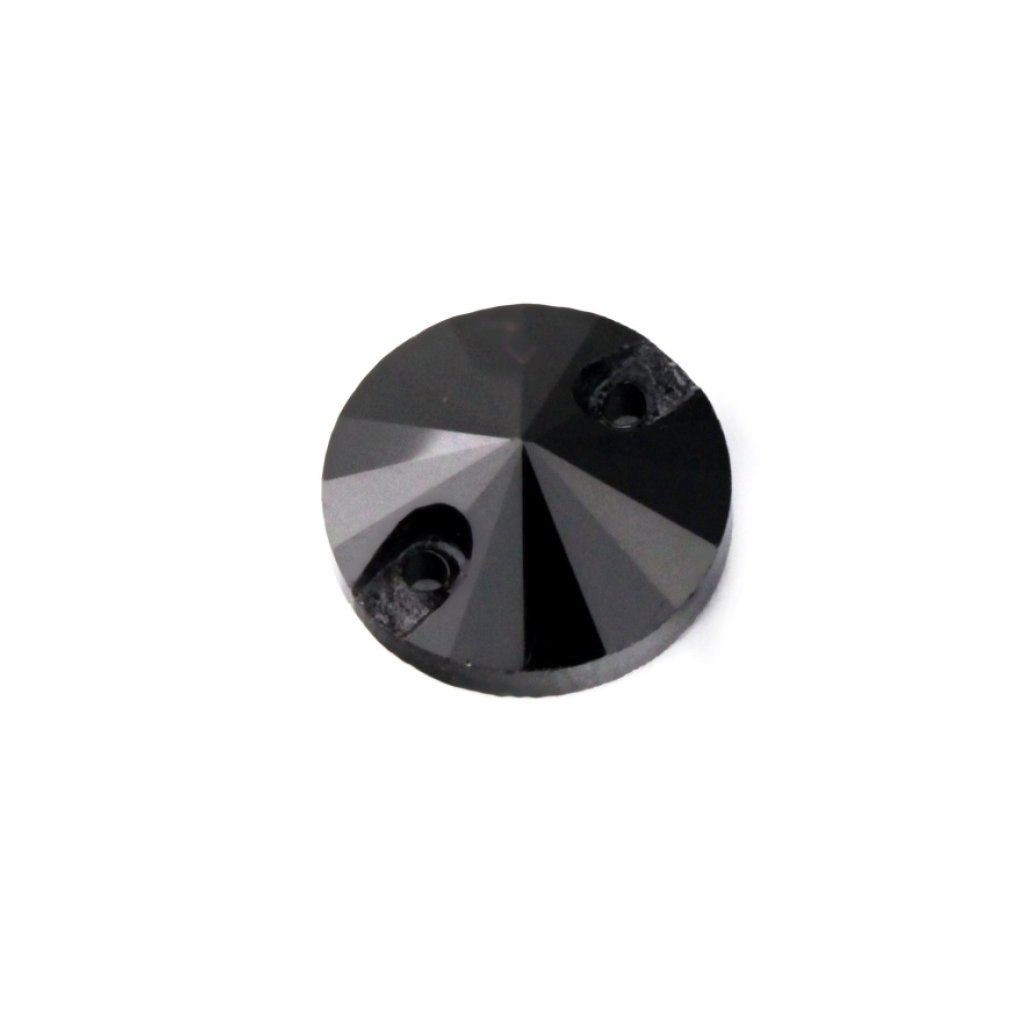 Rivoli s dvěma průtahy černá 10 mm R219_10 (Velikost produktu 10 mm, Barva Černá)