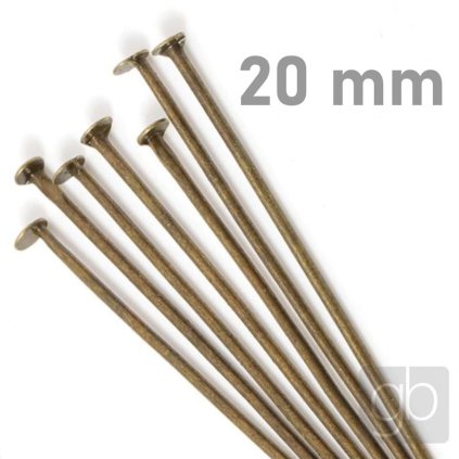 Ketlovací nýty staromosaz 20 mm