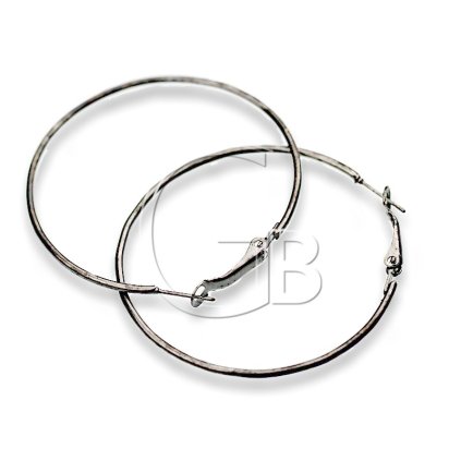 Náušnicové kruhy 2ks (Barva Hematit K725)