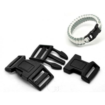 Plastová přezka zakřivená 51 × 26 mm (Velikost produktu 51 mm × 26 mm)