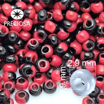 Preciosa koralky rokajl 8 %C4%8Derven%C3%A1%20%C4%8Dern%C3%A1%2023790