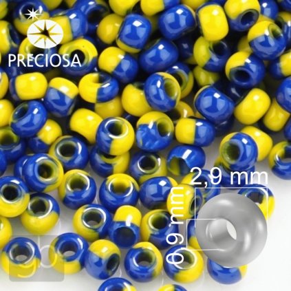 Preciosa koralky rokajl 8 modr%C3%A1%20%C5%BElut%C3%A1%2083730