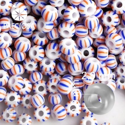 Preciosa koralky rokajl 8 b%C3%ADl%C3%A1%20%C4%8Derven%C3%A1%20modr%C3%A1%2003931