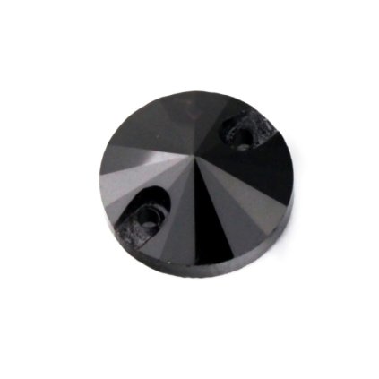 Rivoli s dvěma průtahy černá 10 mm R219_10 (Velikost produktu 10 mm, Barva Černá)