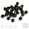 Bicone Sluníčka 4 mm 25 ks Černá SL_F4_89