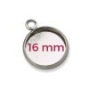 Bižuterní lůžko na kabošony Chirurgická ocel 10 mm (Velikost produktu 10 mm, Barva Stříbrná)
